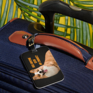 Aardige Corgi Puppy Bagagielabel Bagagelabel