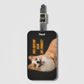 Aardige Corgi Puppy Bagagielabel Bagagelabel (Voorkant (verticaal))