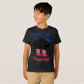 Aardige Cowboy Kat, Schietende Kat  T-shirt (Voorkant volledig)