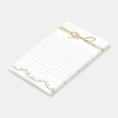Aardige cute bruine jurk witte mooie kant post-it® notes (Schuin)