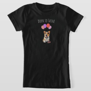 Aardige Cute Must-Have Roze Corgi Verjaardagsmeisj T-shirt