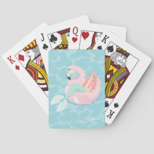 Aardige Cute Zeemeermin, Zee Pokerkaarten