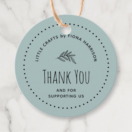 Aardige dank u voor uw steun bedankjes labels (Voorkant)