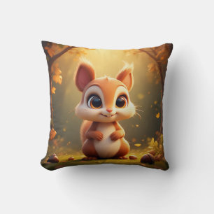 Aardige Eekhoorn 🌰 Cute Bosdieren Decoratie Kussen
