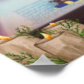 Aardige eekhoorn die een boek leest Aangepaste kin Poster (Hoek)