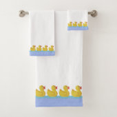 Aardige Eendjes op Wit Bad Handdoek (Insitu)