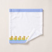 Aardige Eendjes op Wit Bad Handdoek (Wasdoekje)