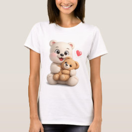 Aardige en Schattige Teddybeer Ontwerp T-shirt