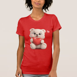 Aardige en Schattige Teddybeer Ontwerp T-shirt