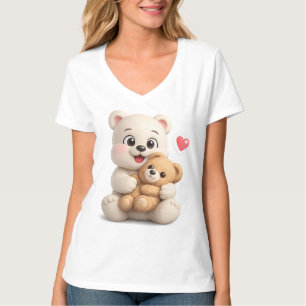 Aardige en Schattige Teddybeer Ontwerp T-shirt