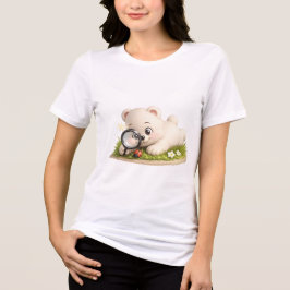 Aardige en Schattige Teddybeer Ontwerp Tri-Blend Shirt