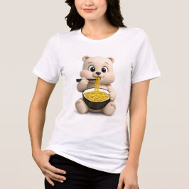Aardige en Schattige Teddybeer Ontwerp Tri-Blend Shirt