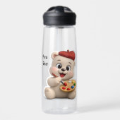Aardige en Schattige Teddybeer Ontwerp Waterfles (Voorkant)