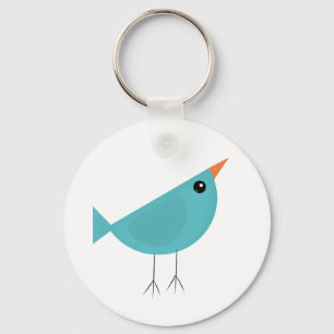 Aardige Fantasievolle Vogel Natuur Kunst Sleutelhanger