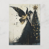 Aardige Fantasy Kerst Elf Briefkaart (Voorkant)