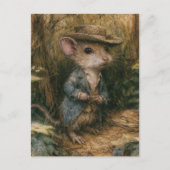 Aardige Fantasy Muis Briefkaart (Voorkant)