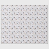 Aardige feeën. Beige achtergrond. Kerstmis Cadeaupapier (Vlak)