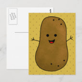 Aardige Gelukkige Aardappel Briefkaart (Voorkant / Achterkant)