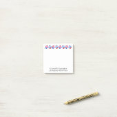 Aardige gepersonaliseerde cupcake  post-it® notes (Op bureau)