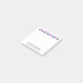 Aardige gepersonaliseerde cupcake  post-it® notes (Schuin)