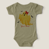 Aardige gepersonaliseerde Halloween-babygeest (Design voorkant)