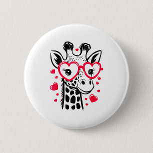 Aardige Giraffe Dierentuin Dierenliefhebbers Uni-v Ronde Button 5,7 Cm