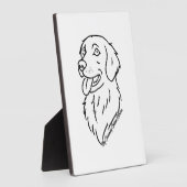 Aardige Golden Retriever Fotoplaat (Zijkant)