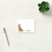 Aardige Goud Retriever Hond Gepersonaliseerde Naam Post-it® Notes (Kantoor)