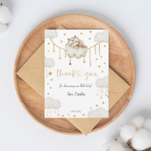 Aardige Gouden Ster Slapende Uil Baby Shower