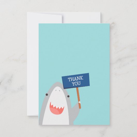 Aardige Haaiensoorten In te vullen Bedankkaart (Achterkant)