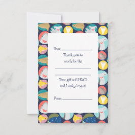 Aardige Haaiensoorten In te vullen Bedankkaart