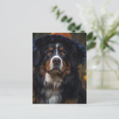 Aardige Halloween Berner Sennenhond Briefkaart (Staand voorkant)