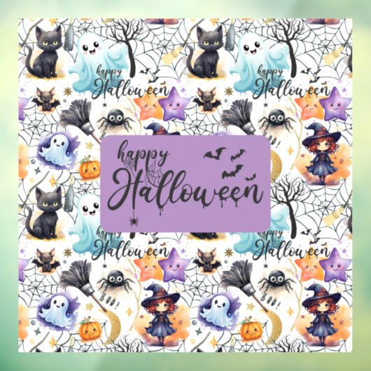 Aardige Halloween Raam Sticker (Vel 3)