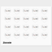 Aardige Halloween-stokfiguur scène Hart Sticker (Vel)