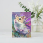 Aardige Hamster Draak Briefkaart (Staand voorkant)