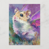 Aardige Hamster Draak Briefkaart (Voorkant)