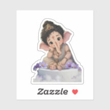 Aardige Heer Ganesha Esthetische Vinyl Sticker 