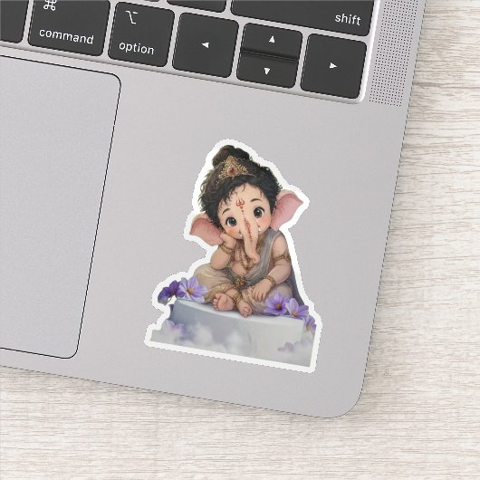 Aardige Heer Ganesha Esthetische Vinyl Sticker (Detail)