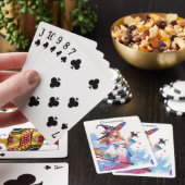Aardige Heks met Zwarte Kat Thunder_Cove  Pokerkaarten (Insitu)
