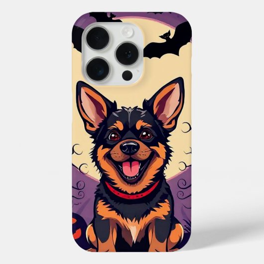 Aardige hond in Halloween scène Case-Mate iPhone Case (Achterkant)