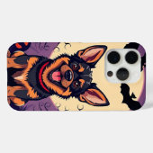 Aardige hond in Halloween scène Case-Mate iPhone Case (Achterkant (horizontaal))