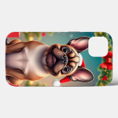 Aardige hond met kerstmuts Case-Mate iPhone case (Achterkant (horizontaal))