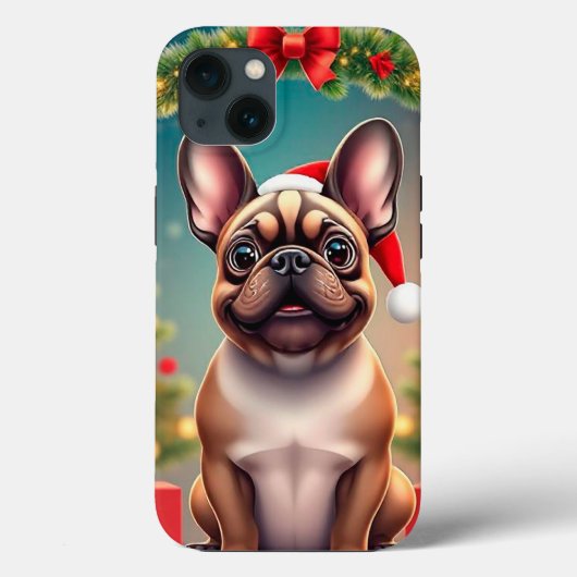 Aardige hond met kerstmuts Case-Mate iPhone case (Achterkant)