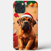 Aardige hond met kerstmuts Case-Mate iPhone case (Achterkant)