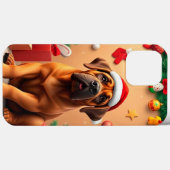 Aardige hond met kerstmuts Case-Mate iPhone case (Achterkant (horizontaal))