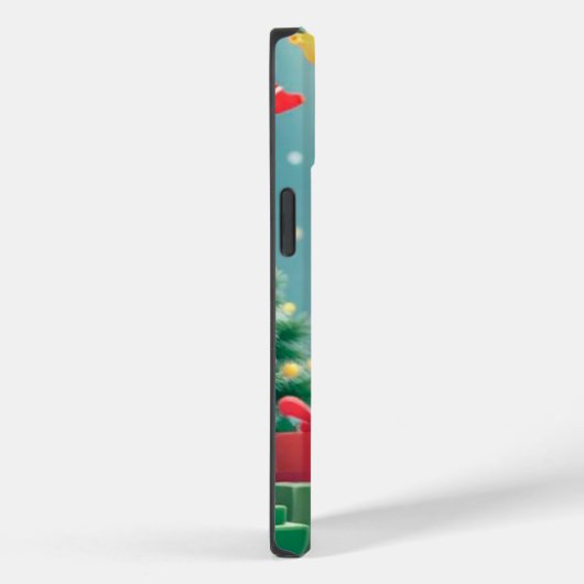 Aardige hond met kerstmuts Case-Mate iPhone case (Achterkant / Rechts)