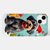 Aardige hond met kerstmuts Case-Mate iPhone case (Achterkant (horizontaal))