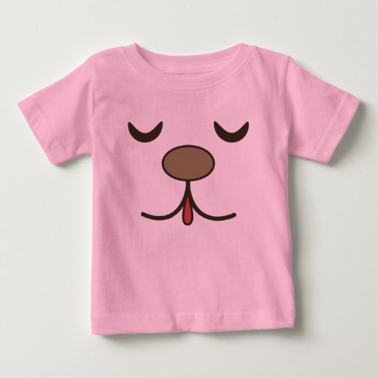 Aardige honden gezicht roze (Voorkant)