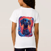 Aardige Hondenportret T-shirt (Achterkant)