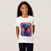 Aardige Hondenportret T-shirt (Voorkant volledig)